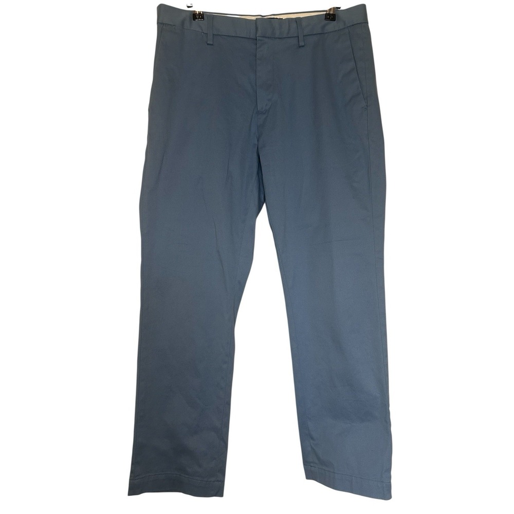 Banana Republic Emerson Chino Pants Men's 33x30 Straight Leg Steel Blue